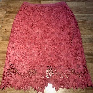 NWT White House Black Market Salmon Pencil Skirt